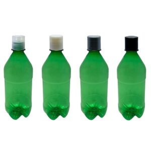 95 FRASCO PLÁSTICO VERDE PET 500ML COM TAMPA DISKTOP AGU