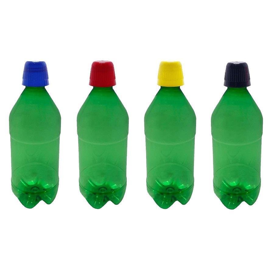 95 FRASCO PLÁSTICO VERDE PET 500ML TAMPA DOSADORA 20ML AGU