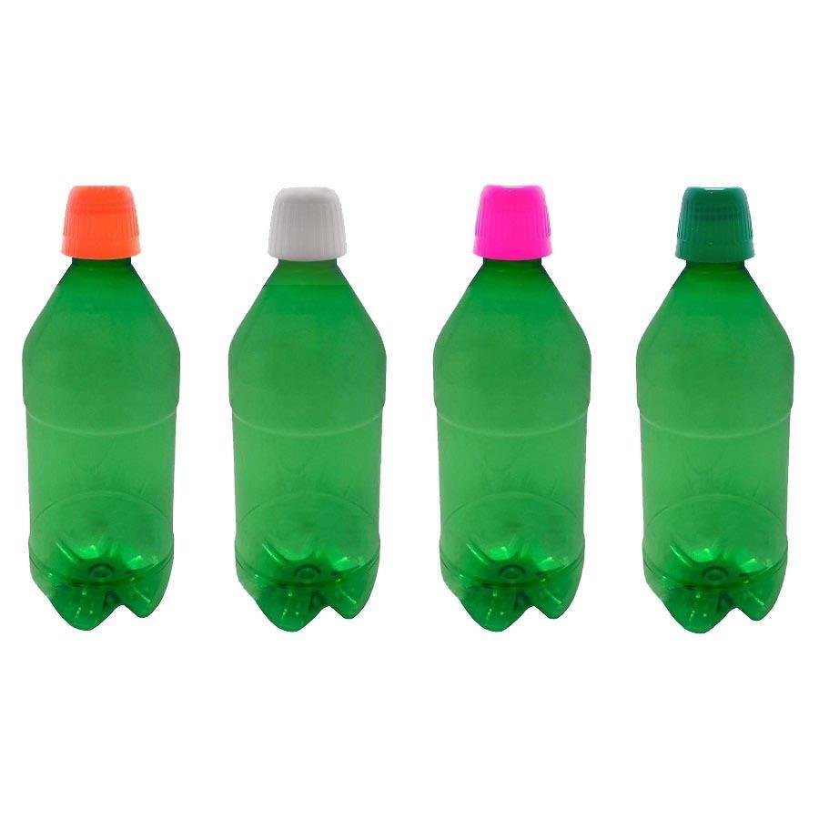 50 FRASCO PLÁSTICO VERDE PET 500ML TAMPA DOSADORA 20ML AGU - Imagem 2