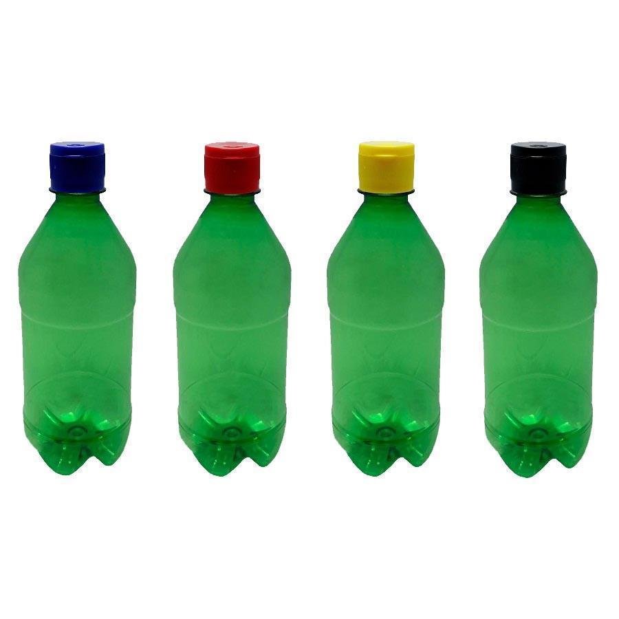 680 FRASCO PLÁSTICO VERDE 500ML TAMPA FLIPTOP BATOQUE AGU - Imagem 3