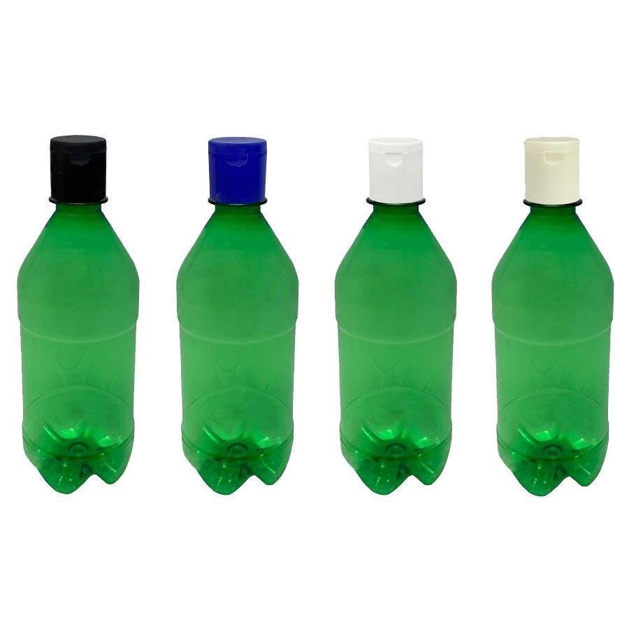 95 FRASCO PLÁSTICO VERDE PET 500ML FLIPTOP FURO ABERTO AGU - Imagem 3