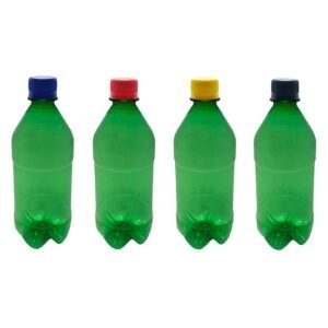 95 FRASCO PLÁSTICO VERDE 500ML COM TAMPA ROSCA LACRE AGU