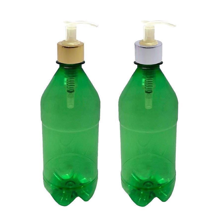 80 FRASCO PLÁSTICO VERDE PET 500ML VALVULA BICO PATO L AGU