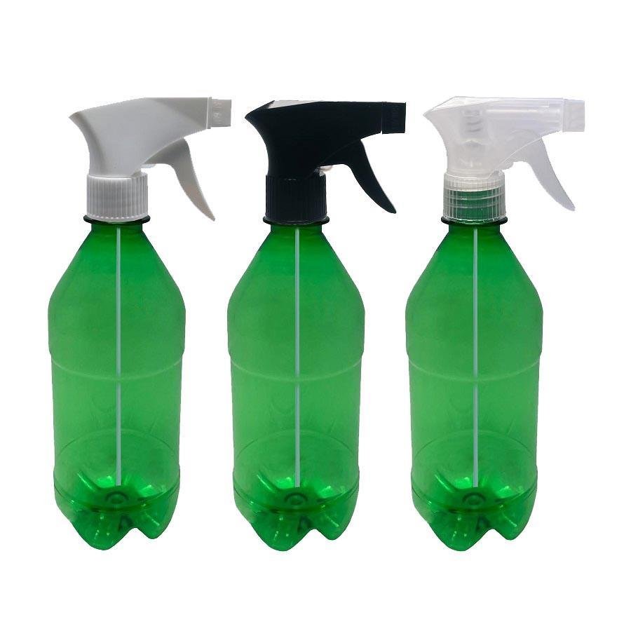38 FRASCO PLÁSTICO VERDE PET 500ML VALVULA GATILHO AGU