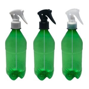 80 FRASCO PLÁSTICO VERDE PET 500ML VALVULA MINI GATILHO AGU