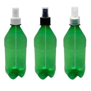 80 FRASCO PLÁSTICO VERDE PET 500ML VALVULA SPRAY S AGU