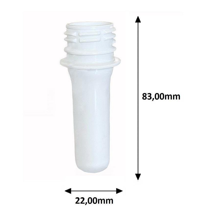 47 PREFORMA BRANCA 18ML PET 17G TUBETE 8CM DOSADORA 20ML - Imagem 6