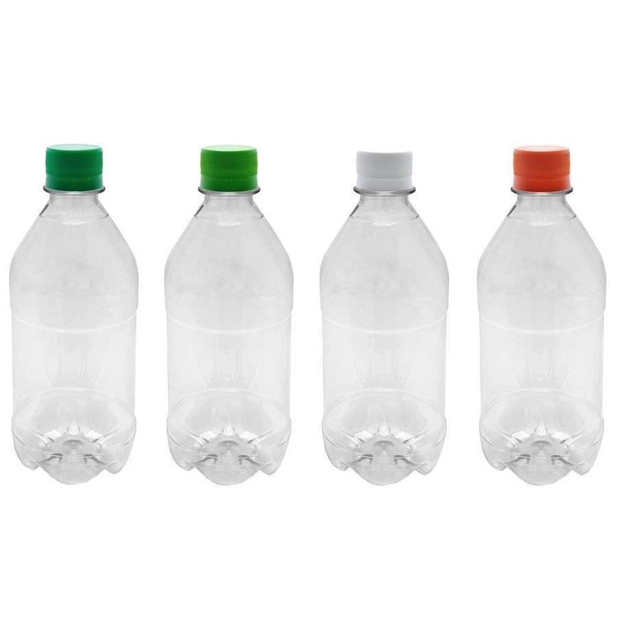 186 FRASCO PLÁSTICO CRISTAL 500ML COM TAMPA S BATOQUE AGU - Imagem 2
