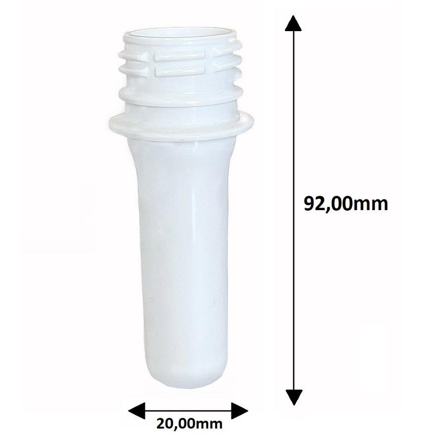 900 PREFORMA BRANCO 15ML PET 17G TUBETE 9CM ROSCA PUSHPULL - Imagem 5