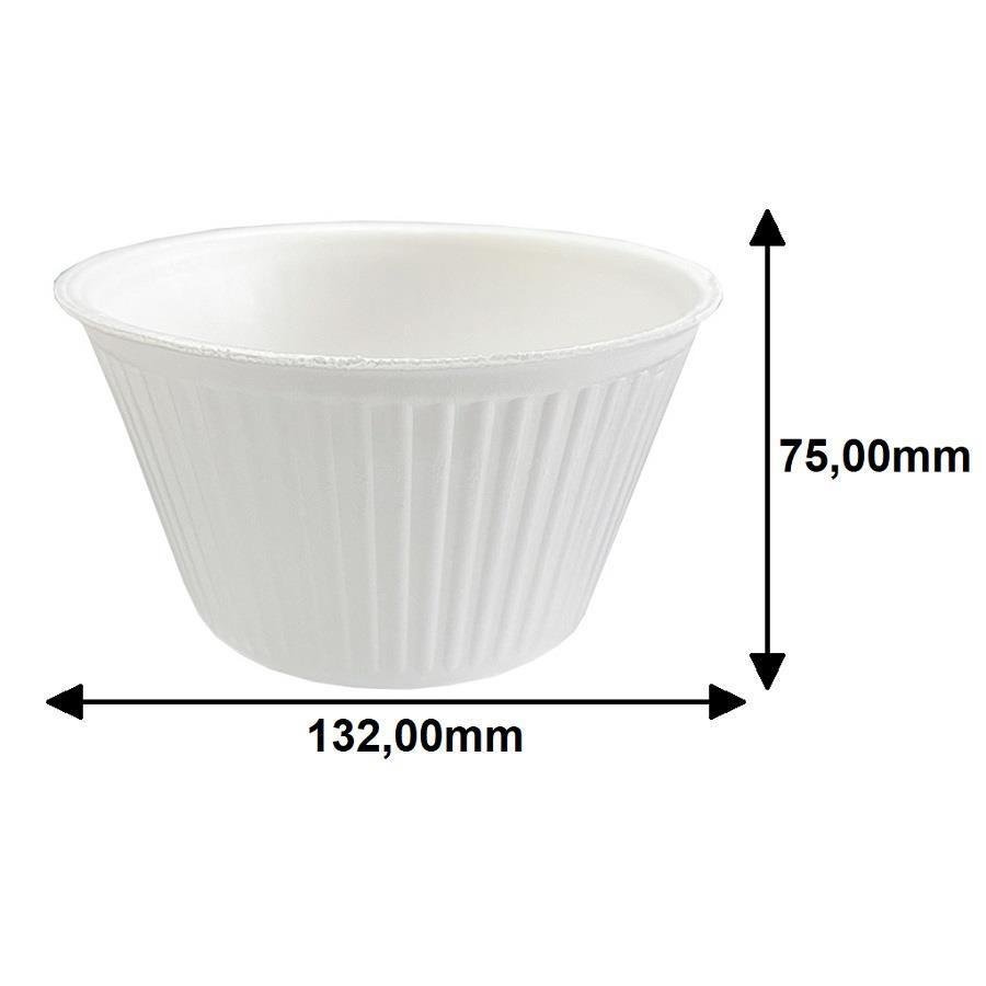 1200 POTE TÉRMICO 500ML 130X74MM SEM TAMPA FIBRAFORM HF500 - Imagem 5